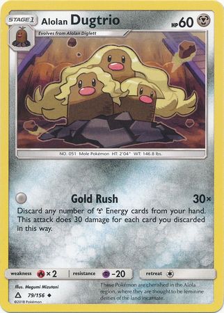 Alolan Dugtrio 79/156-Kantocards