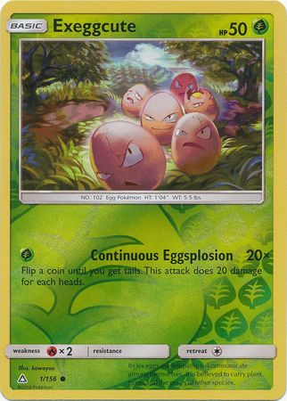 Exeggcute 1/156 - Reverse Holo-Kantocards