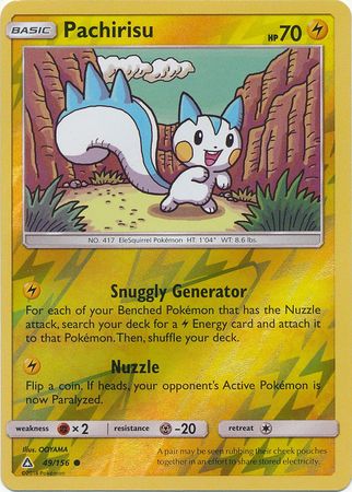 Pachirisu 49/156 - Reverse Holo-Kantocards