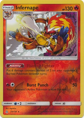 Infernape 23/156 - Reverse Holo-Kantocards