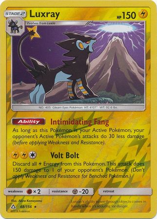 Luxray 48/156 - Reverse Holo-Kantocards