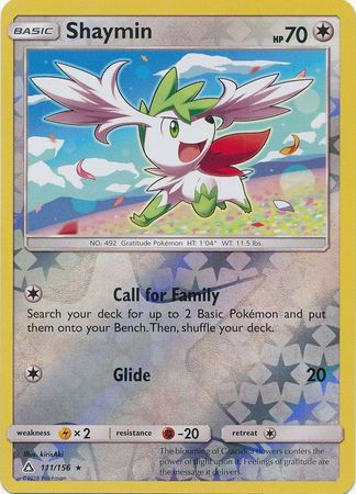 Shaymin 111/156 - Reverse Holo-Kantocards