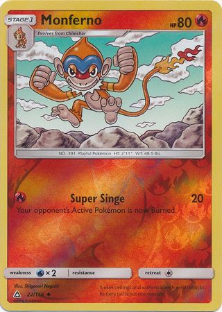 Monferno 22/156 - Reverse Holo-Kantocards