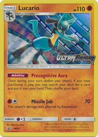 Lucario SM95 prerelease staff español-Kantocards