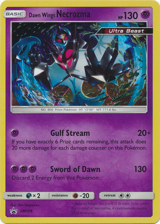 Dawn Wings Necrozma SM106-Kantocards