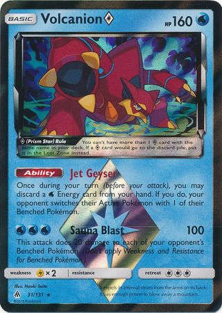 Volcanion Prism Star 31/131-Kantocards