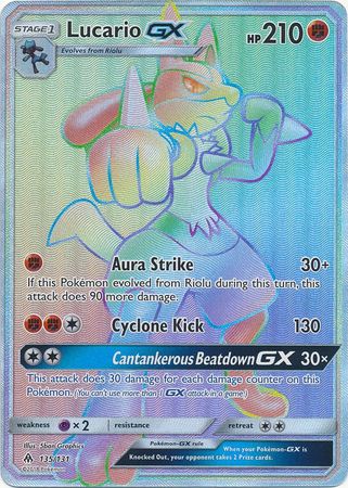 Lucario GX 135/131-Kantocards
