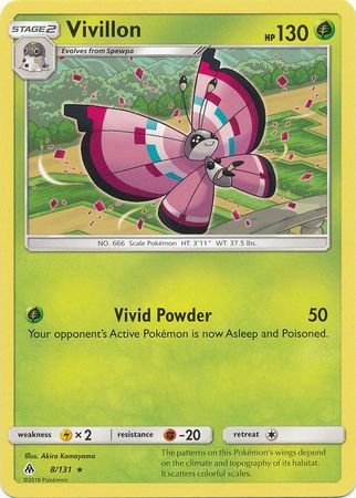 Vivillon 8/131-Kantocards