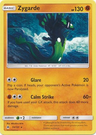 Zygarde 72/131-Kantocards