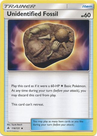 Unidentified Fossil 116/131-Kantocards