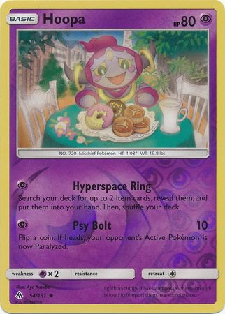Hoopa 54/131 - Reverse Holo-Kantocards