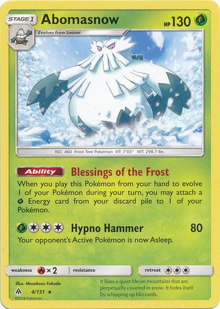 Abomasnow 4/131-Kantocards