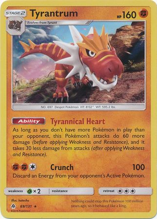 Tyrantrum 69/131-Kantocards