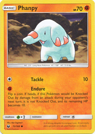 Phanpy 72/168-Kantocards