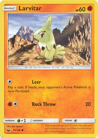Larvitar 74/168-Kantocards
