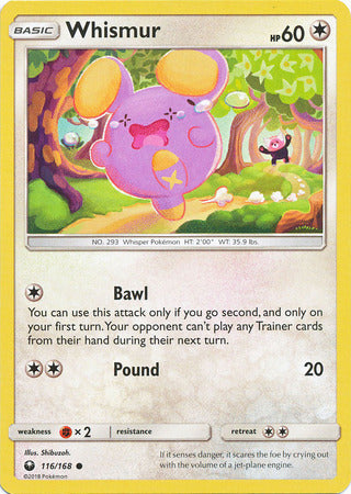 Whismur 116/168-Kantocards