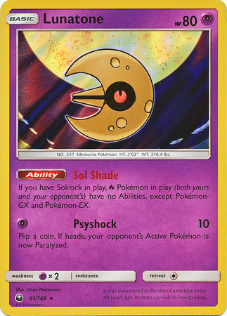 Lunatone 61/168-Kantocards