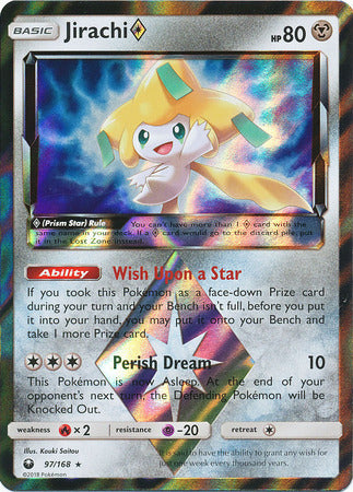 Jirachi Prism Star 97/168-Kantocards
