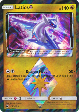 Latios Prism Star 108/168-Kantocards