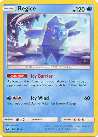 Regice 45/168-Kantocards