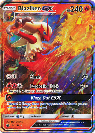 Blaziken GX 28/168-Kantocards