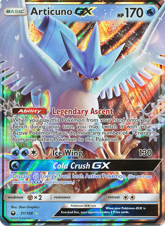 Articuno GX 31/168-Kantocards