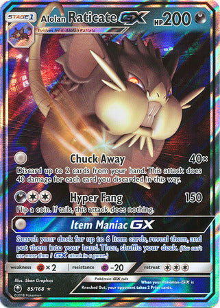 Alolan Raticate GX 85/168-Kantocards
