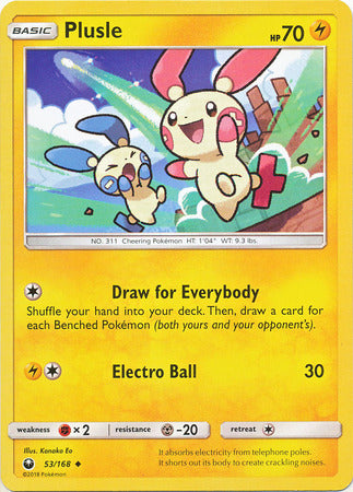 Plusle 53/168-Kantocards
