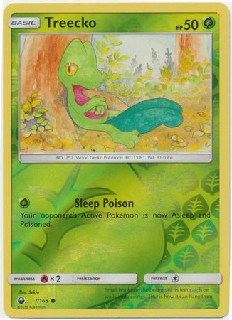 Treecko 7/168 - Reverse Holo-Kantocards