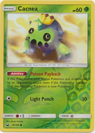 Cacnea 19/168 - Reverse Holo-Kantocards