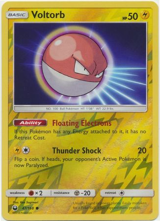 Voltorb 47/168 - Reverse Holo-Kantocards