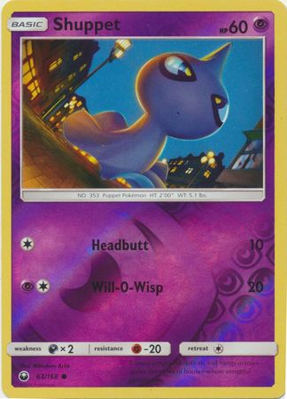 Shuppet 63/168 - Reverse Holo-Kantocards
