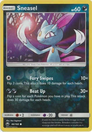 Sneasel 86/168 - Reverse Holo-Kantocards