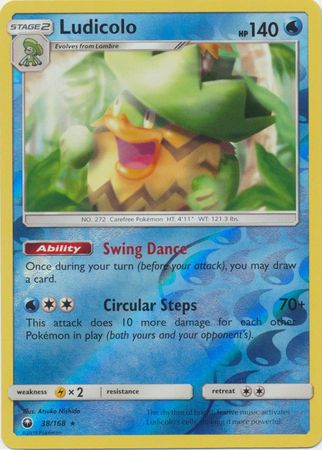 Ludicolo 38/168 - Reverse Holo-Kantocards