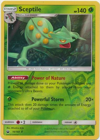 Sceptile 10/168 - Reverse Holo-Kantocards