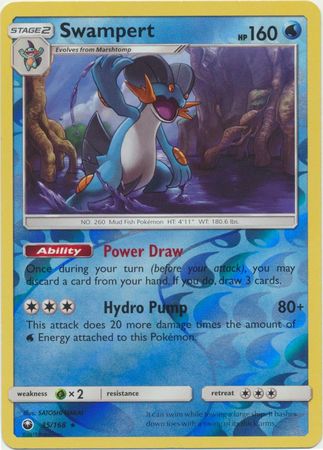 Swampert 35/168 - Reverse Holo-Kantocards