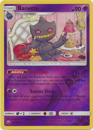 Banette 65/168 - Reverse Holo-Kantocards