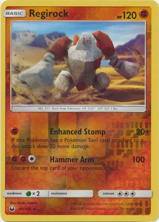 Regirock 80/168 - Reverse Holo-Kantocards