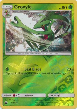 Grovyle 9/168 - Reverse Holo-Kantocards