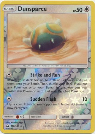 Dunsparce 110/168 - Reverse Holo-Kantocards