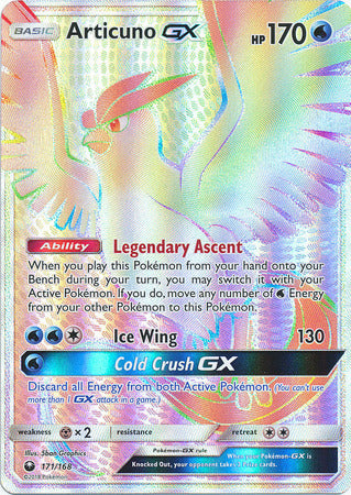 Articuno GX 171/168-Kantocards
