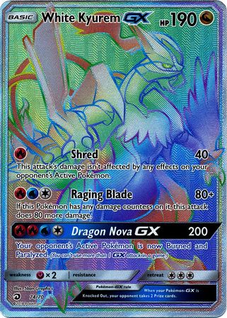 White Kyurem GX 74/70-Kantocards