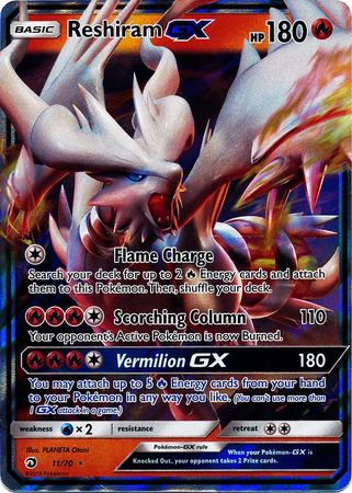 Reshiram GX 11/70-Kantocards
