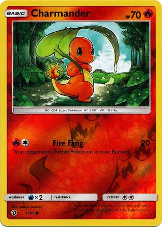 Charmander 1/70 - Reverse Holo-Kantocards