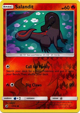 Salandit 13/70 - Reverse Holo-Kantocards