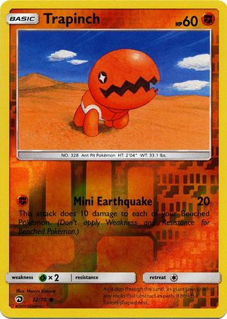 Trapinch 32/70 - Reverse Holo-Kantocards