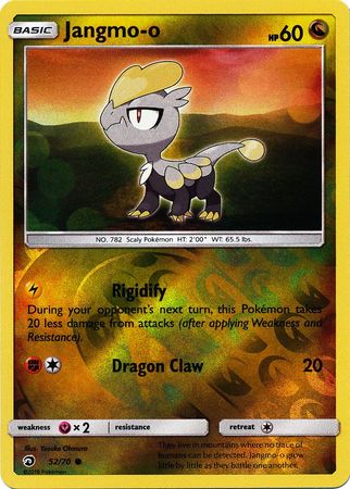 Jangmo-o 52/70 - Reverse Holo-Kantocards