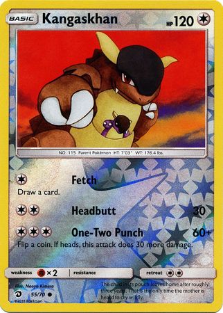 Kangaskhan 55/70 - Reverse Holo-Kantocards