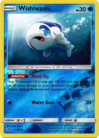 Wishiwashi 31/70 - Reverse Holo-Kantocards