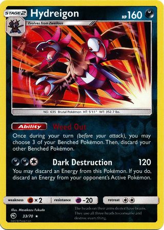 Hydreigon 33/70 - Reverse Holo-Kantocards